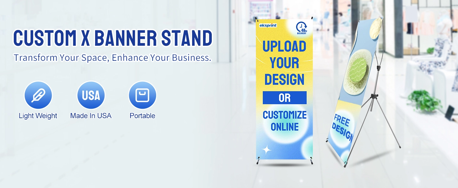 Eksprint Adjustable X-Stand Banner - Image 3
